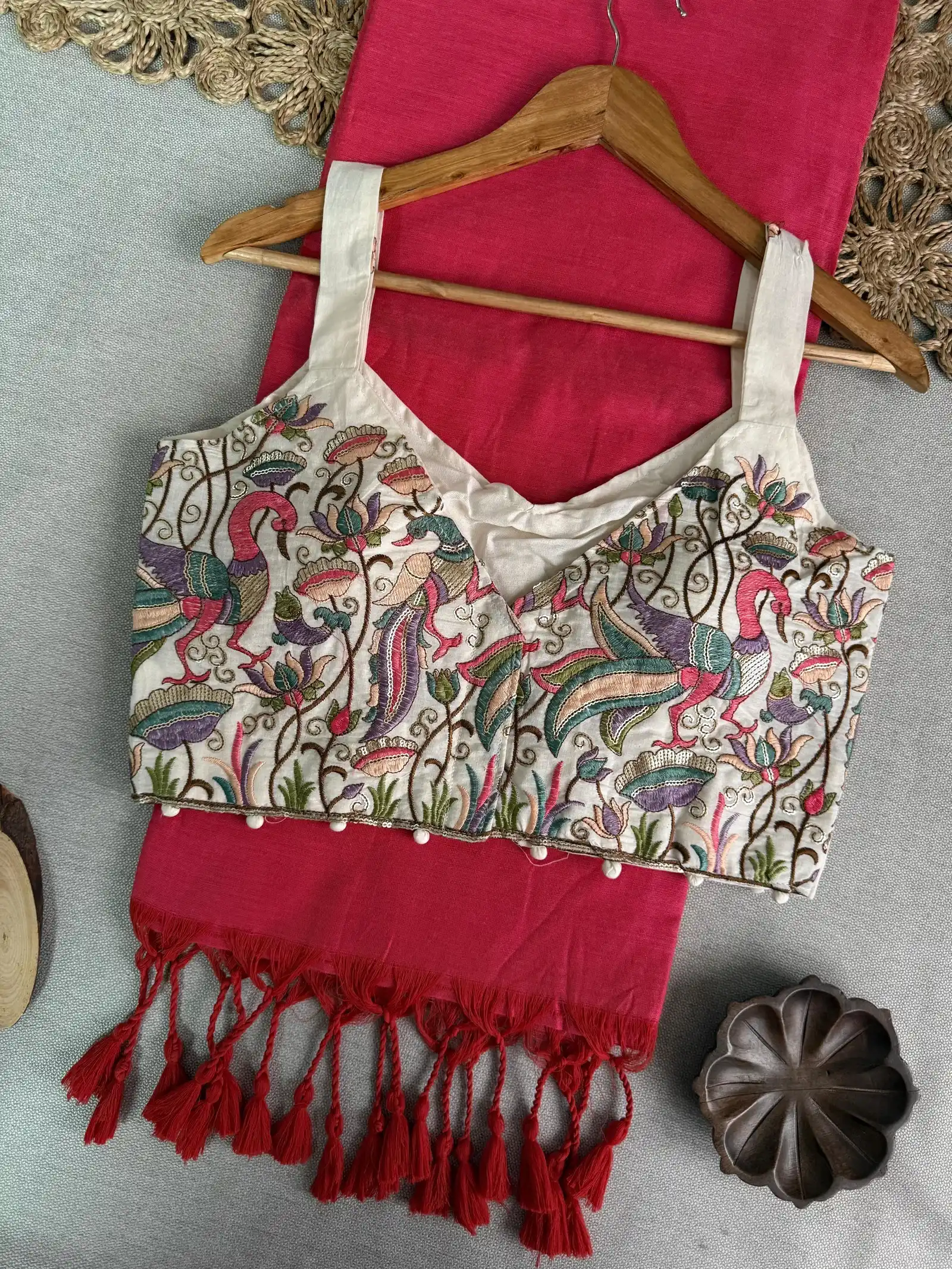 Sccf Fancy a Khadi Cotton Embroidered Sarees Collection