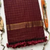 Sccf Mulchecks Mul Cotton Zari Woven Saree Collection