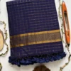 Sccf Mulchecks Mul Cotton Zari Woven Saree Collection