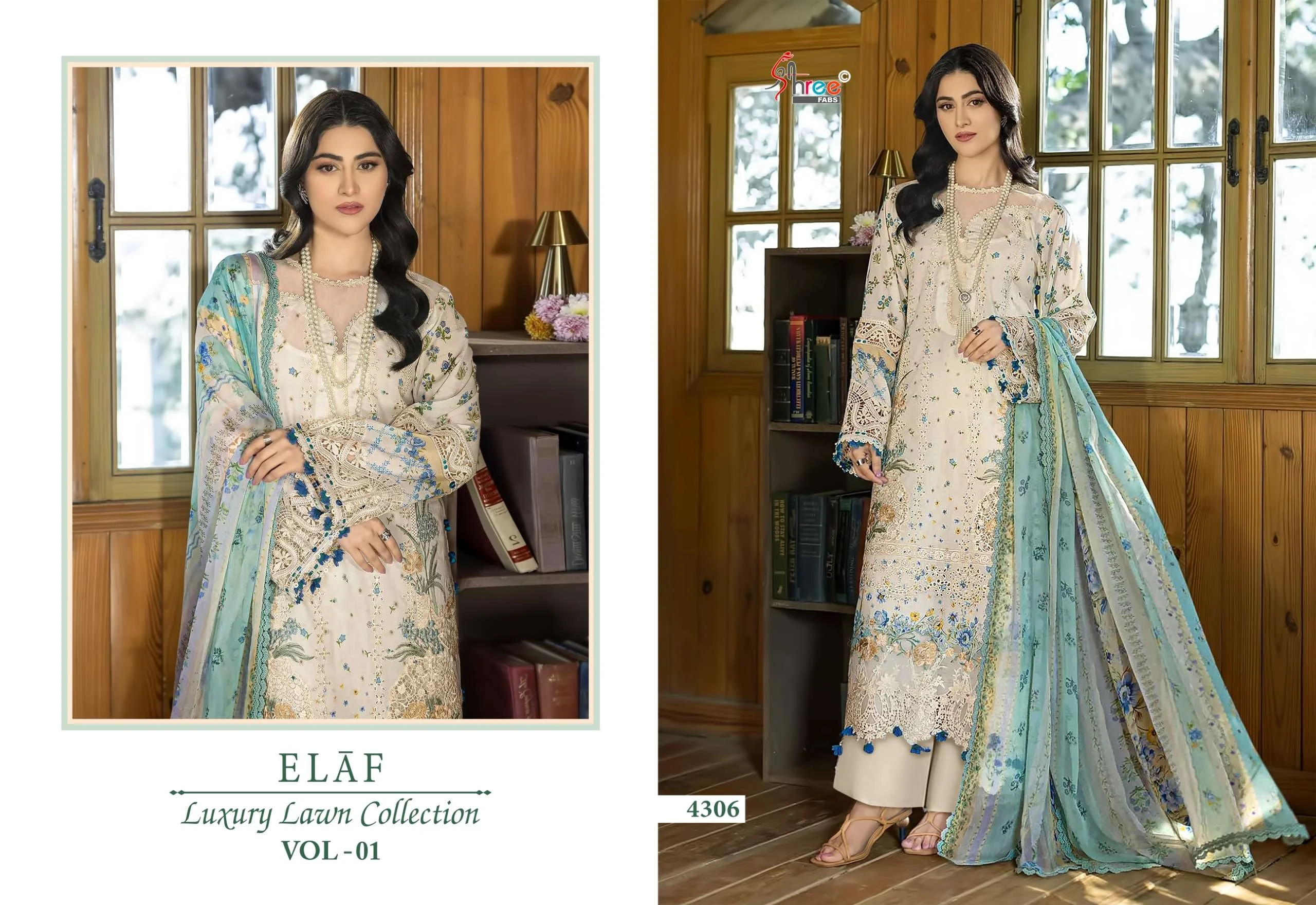 Shree Fab Elaf Luxury Lawn Collection Vol 1