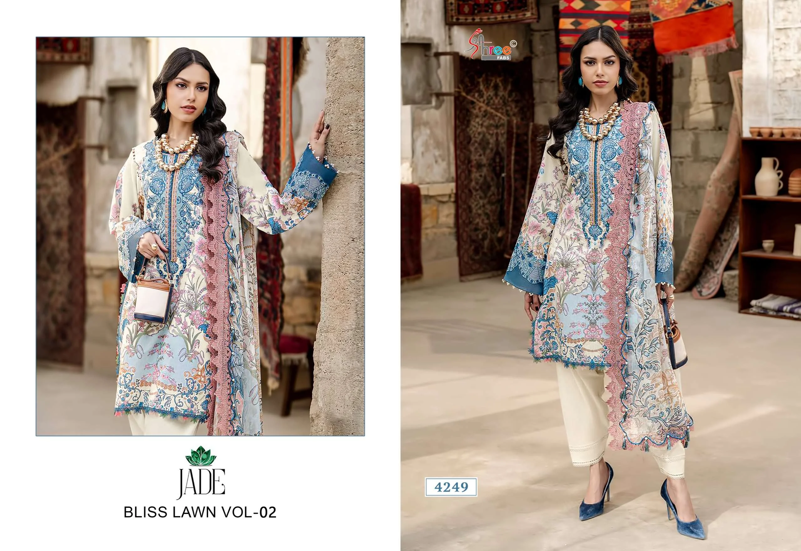 Shree Fab Jade Bliss Lawn Collection Vol 2