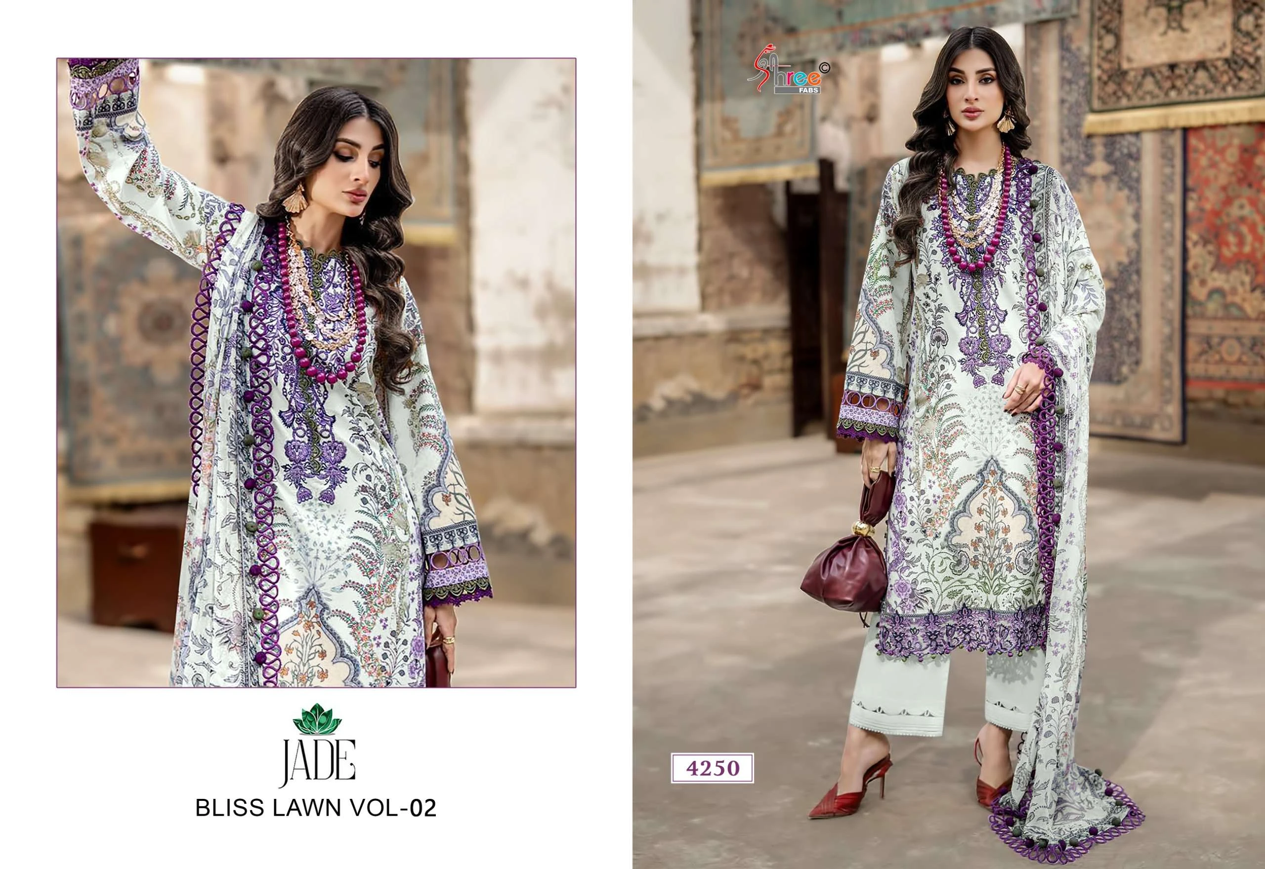 Shree Fab Jade Bliss Lawn Collection Vol 2