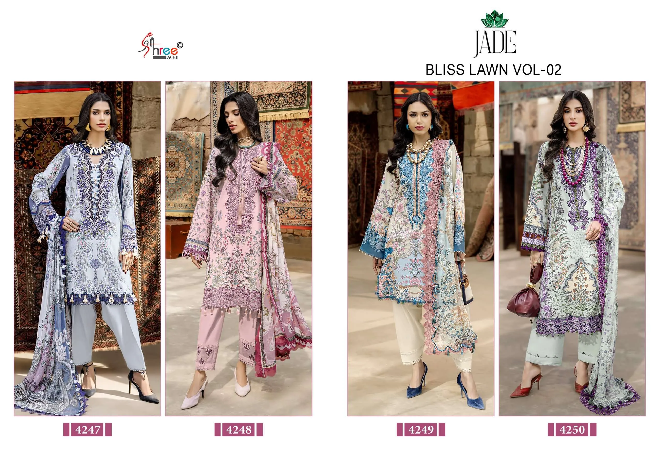 Shree Fab Jade Bliss Lawn Collection Vol 2