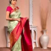 Soft Silk 3091 Lichi Silk Jacquard Work Saree Collection