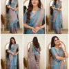 Soft Silk 6015 Lichi Silk Jacquard Worked Saree Collection