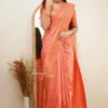 Soft Silk 6015 Lichi Silk Jacquard Worked Saree Collection