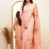 Soft Silk 6015 Lichi Silk Jacquard Worked Saree Collection