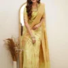 Soft Silk 6015 Lichi Silk Jacquard Worked Saree Collection