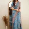 Soft Silk 6015 Lichi Silk Jacquard Worked Saree Collection