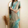 Soft Silk 6015 Lichi Silk Jacquard Worked Saree Collection