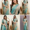 Soft Silk 6015 Lichi Silk Jacquard Worked Saree Collection