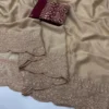 Star Georgette Scalop Ah Embroidery Work Saree Collection