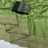 Star Georgette Scalop Ah Embroidery Work Saree Collection