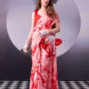 Taraa L 7005 Satin Silk Floral Printed Saree Collection