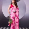Taraa L 7005 Satin Silk Floral Printed Saree Collection