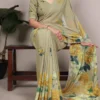 Taraa L 7011 New Weightless Marbal Floral Printed Saree Collection