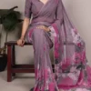 Taraa L 7011 New Weightless Marbal Floral Printed Saree Collection
