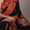 Taraa L 7032 Weightless Marbal Floral Printed Saree Collection