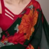 Taraa L 7032 Weightless Marbal Floral Printed Saree Collection