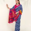 Taraa L 7043 Tasar Silk Zig Zag Printed Saree Collection