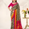 Taraa L 7043 Tasar Silk Zig Zag Printed Saree Collection