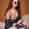 Taraa L 7054 Satin Silk Floral Printed Saree Collection