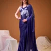 Taraa L 7054 Satin Silk Floral Printed Saree Collection