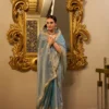 Taraa L 7114 Tissue Shimmer Zari Weaving Fancy Saree Collection