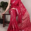 Taraa L 7213 Slub Silk Floral Printed Saree Collection