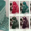 Taraa L 7213 Slub Silk Floral Printed Saree Collection