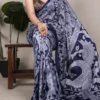 Taraa L 7301 Tasar Silk Kalamkari Printed Saree Collection