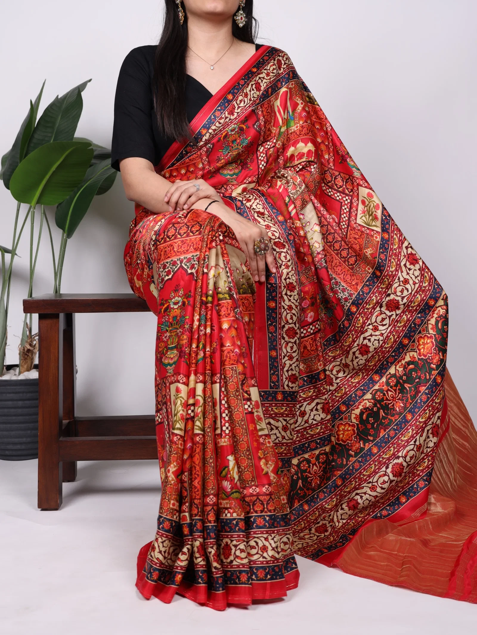 Taraa L 7801 Gaji Silk Patola Printed Saree Collection