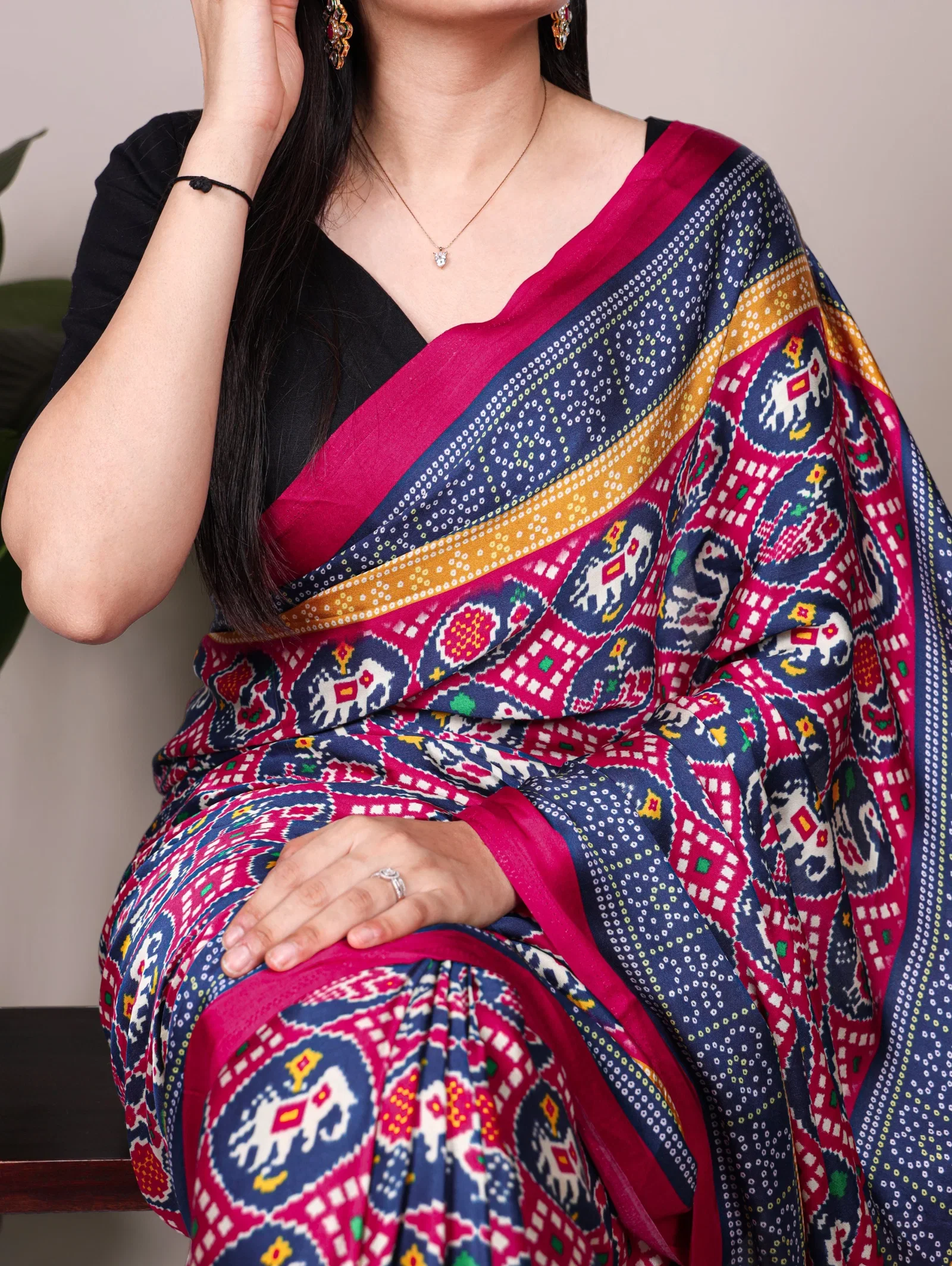 Taraa L 7801 Gaji Silk Patola Printed Saree Collection