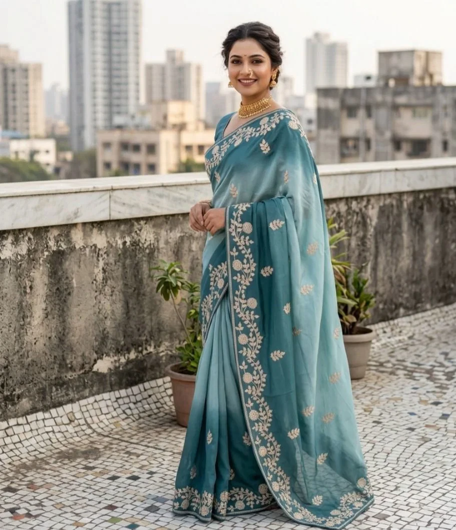 Vt 843 T Padding Chinon Silk Zari Thread Party Wear Saree Collection