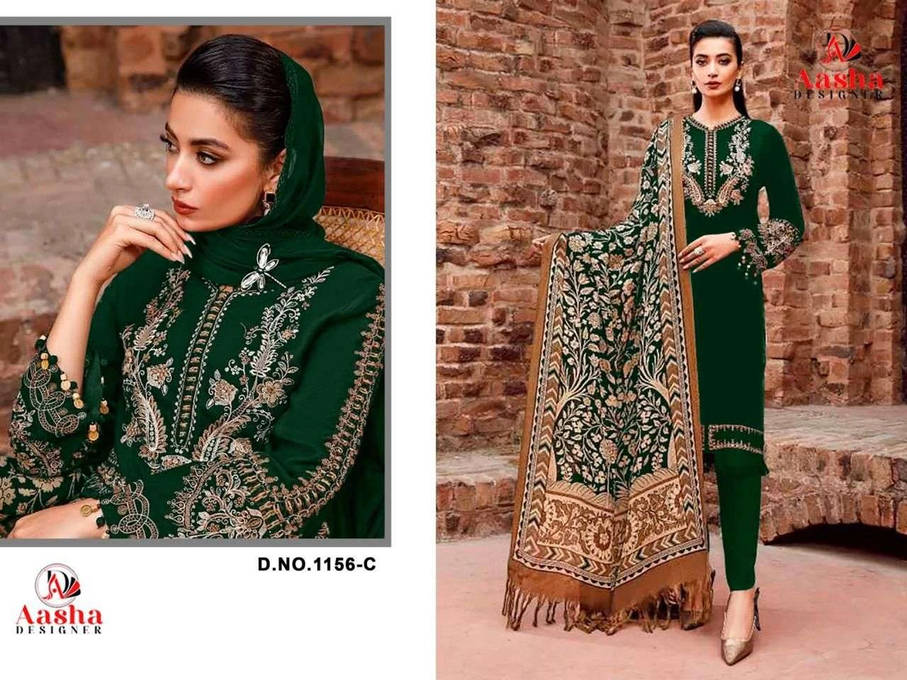Aasha Designer Design No – 1156 Abc