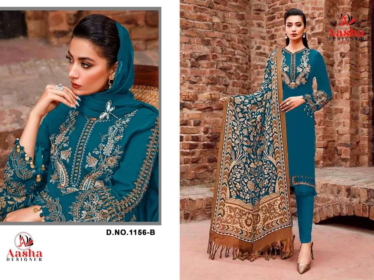 Aasha Designer Design No – 1156 Abc