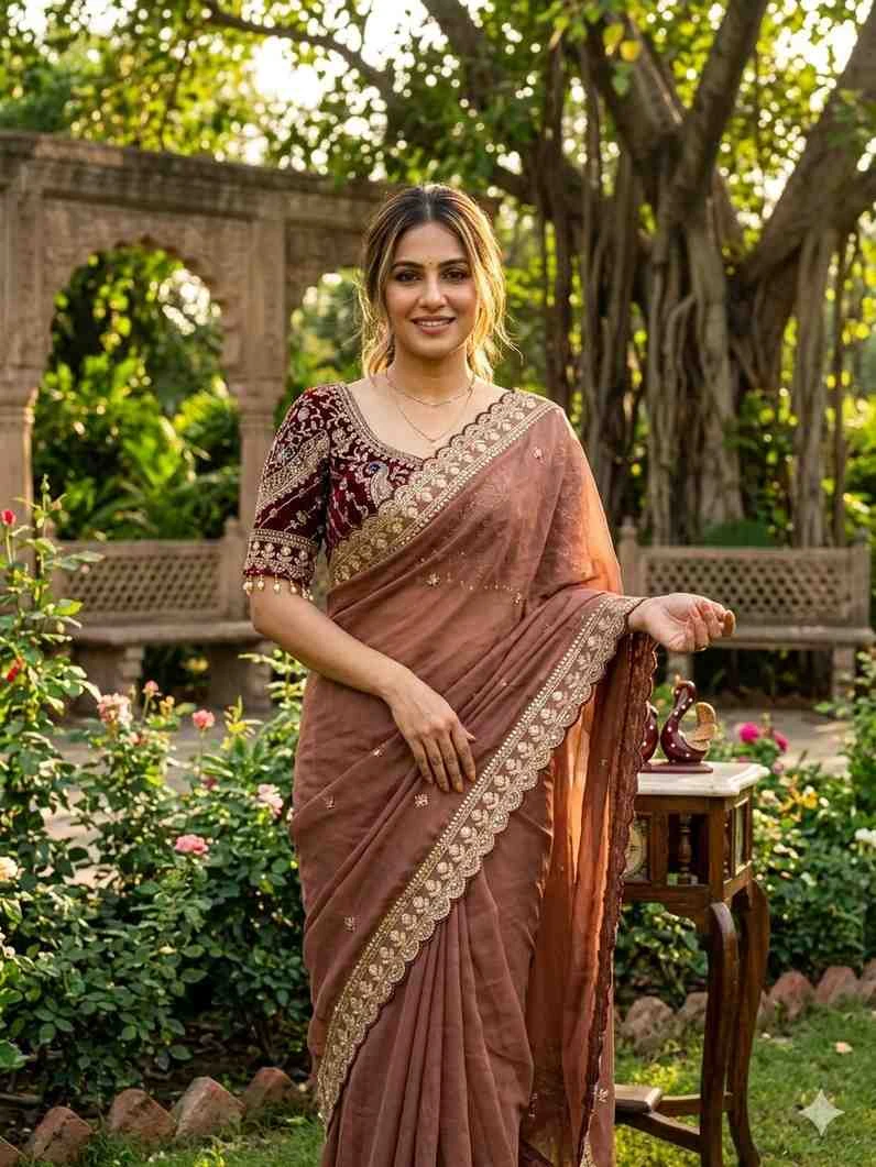 Kc 2127 Rangoli Silk Sequence Embroidery Worked Saree Collection