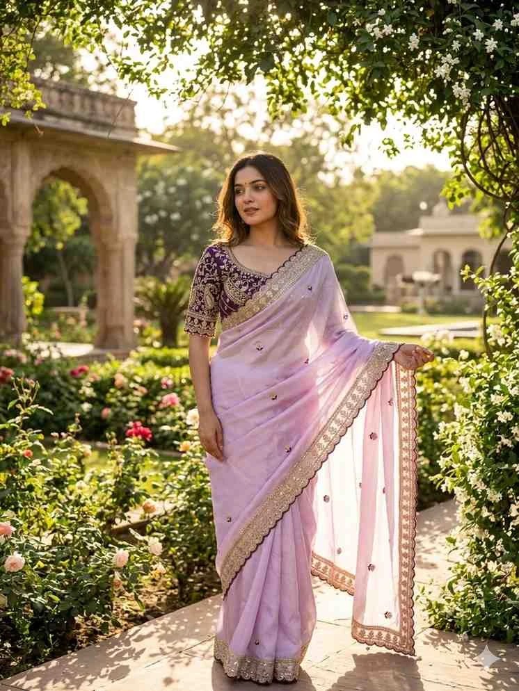 Kc 2127 Rangoli Silk Sequence Embroidery Worked Saree Collection