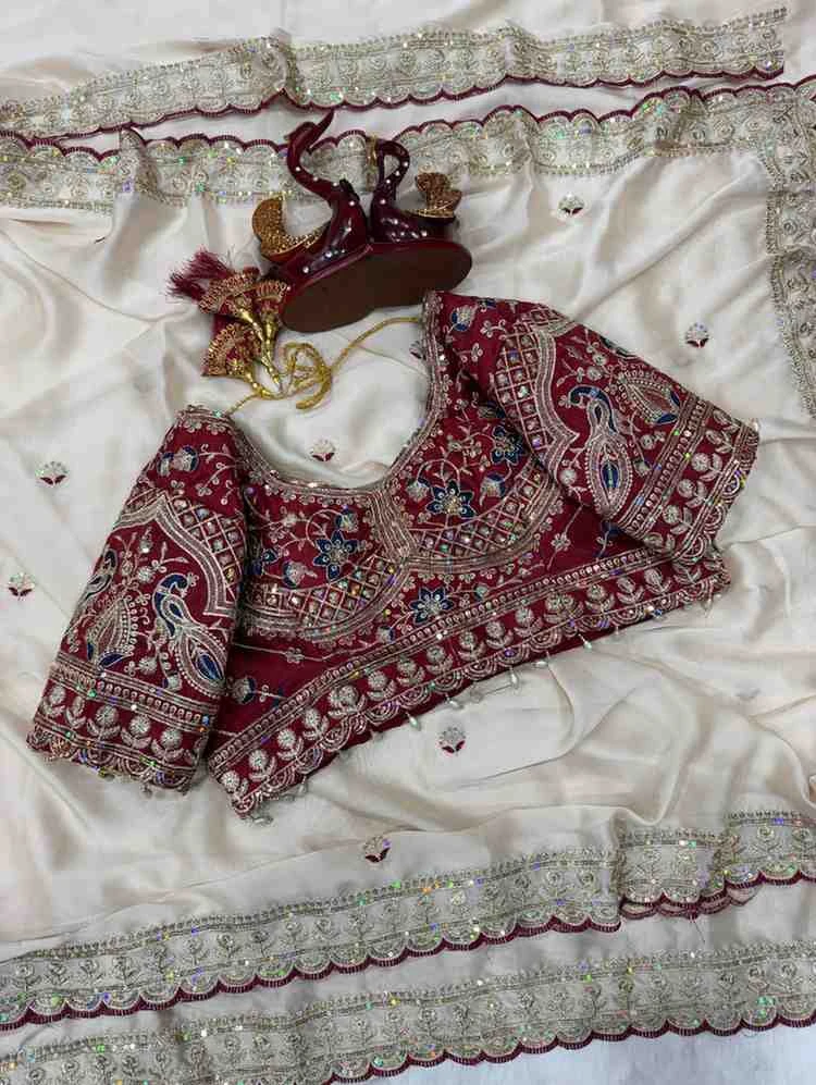 Kc 2127 Rangoli Silk Sequence Embroidery Worked Saree Collection