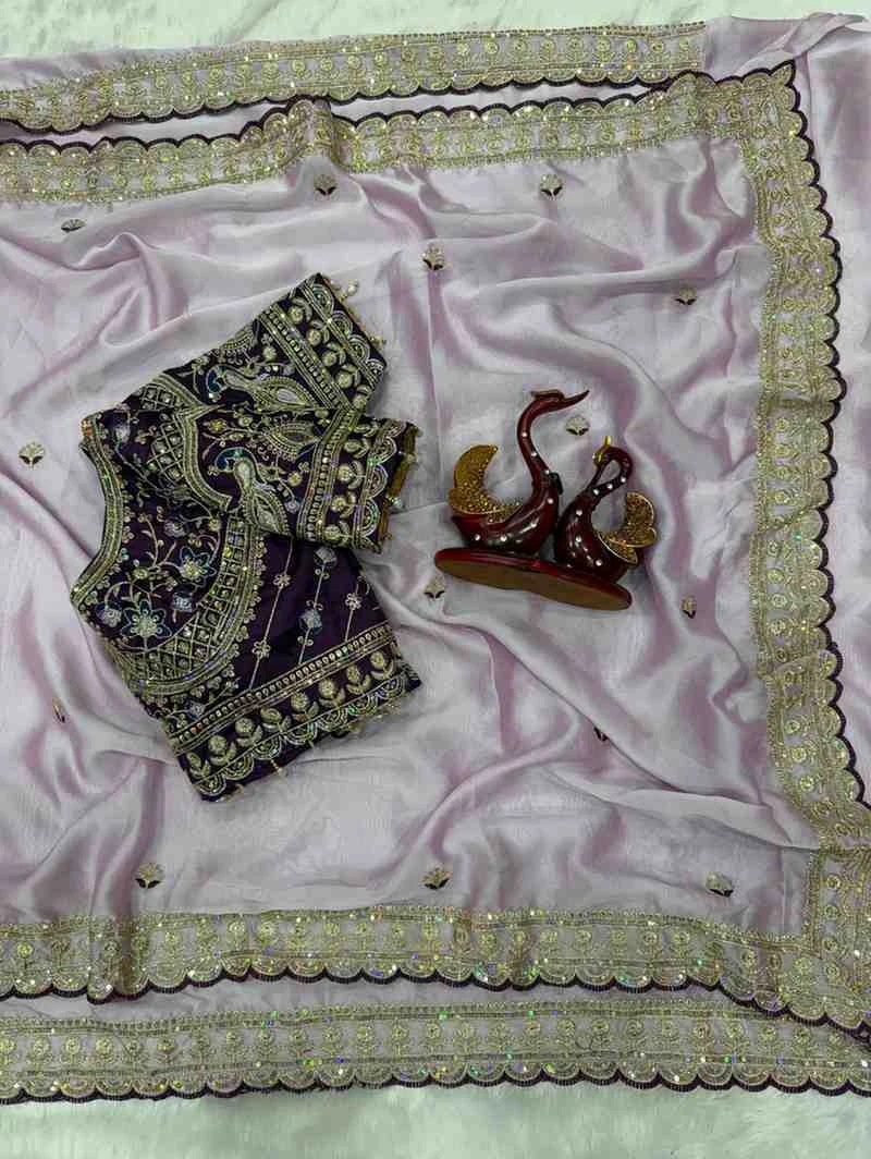 Kc 2127 Rangoli Silk Sequence Embroidery Worked Saree Collection