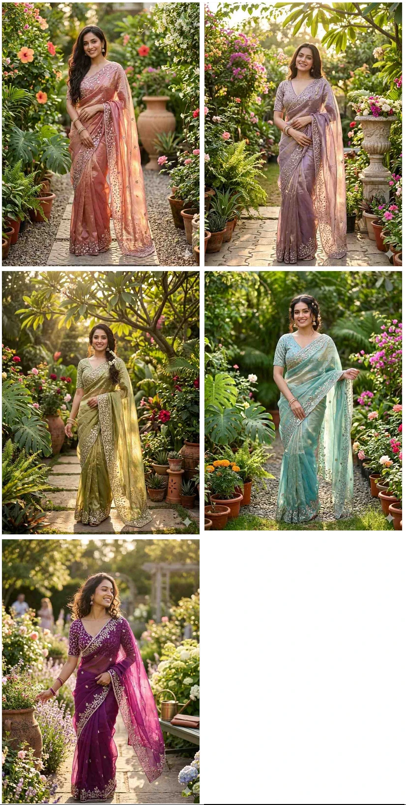 Kc 410 Fandy Sattin Silk Seqeunce Worked Premium Saree Collection
