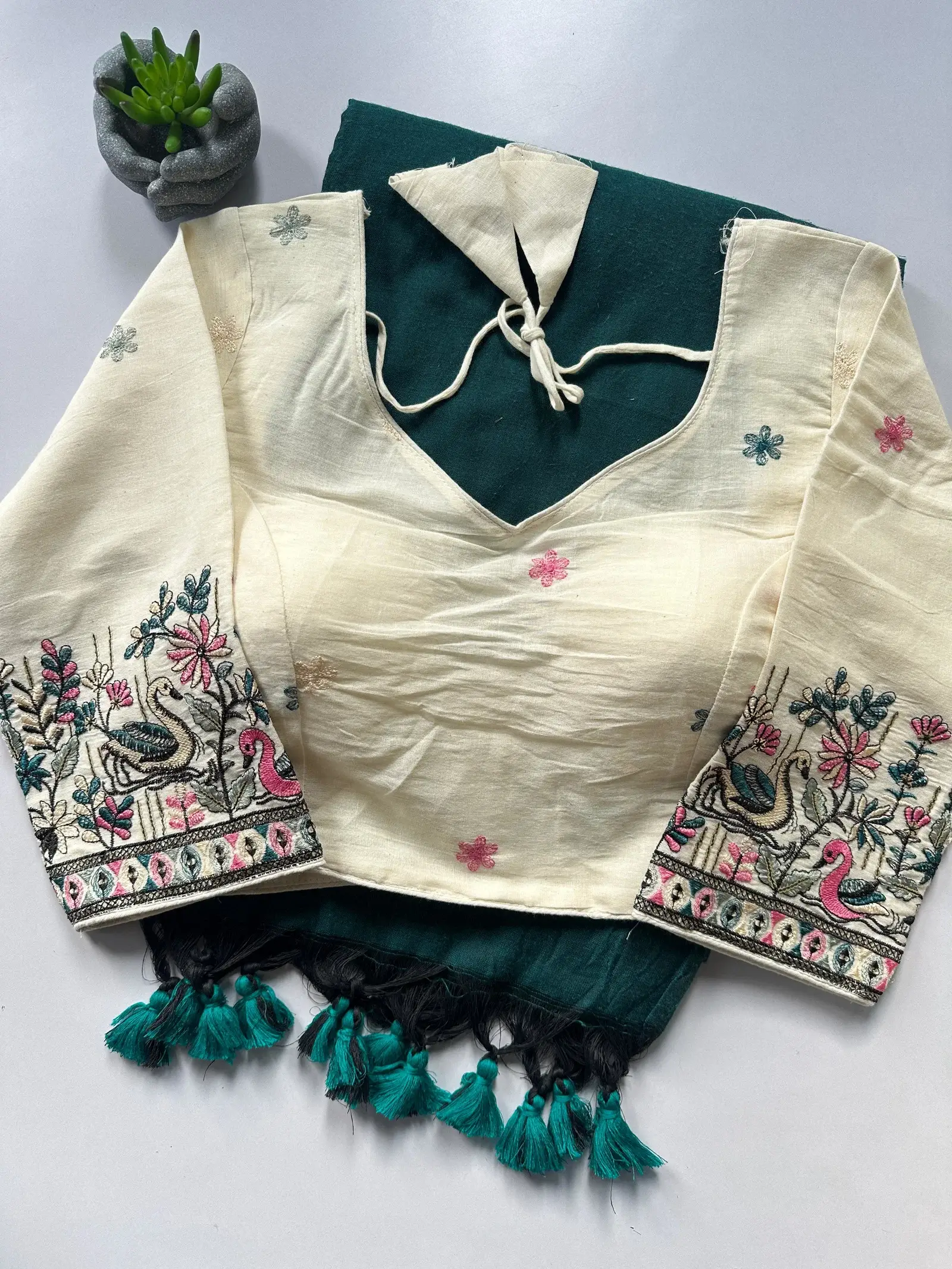 Khadi Vol 25 Khadi with Embroidery Work Saree with Blouse Collection