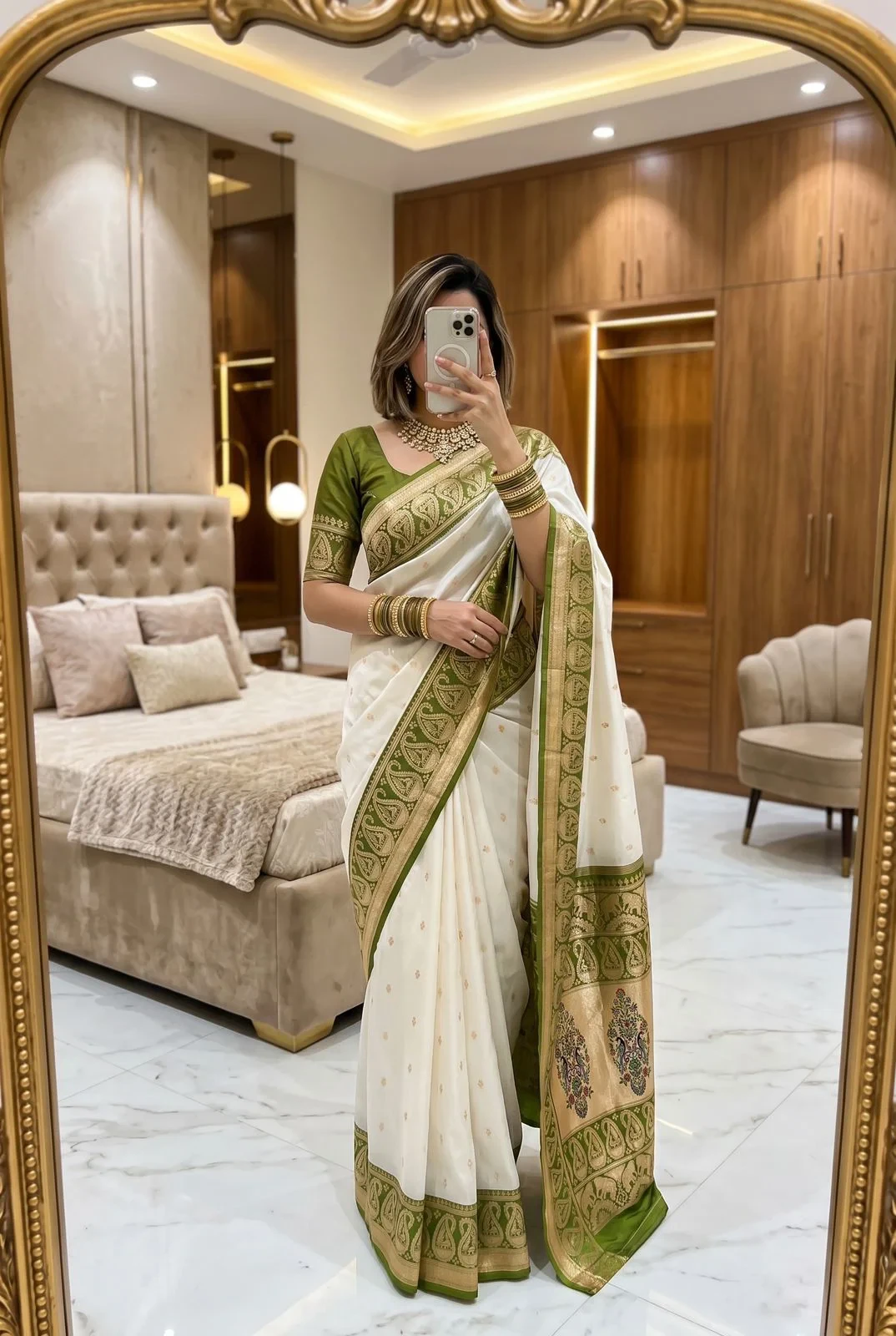 Mb 1213 Banarasi Paithani Silk Zari Weaving Saree Collection