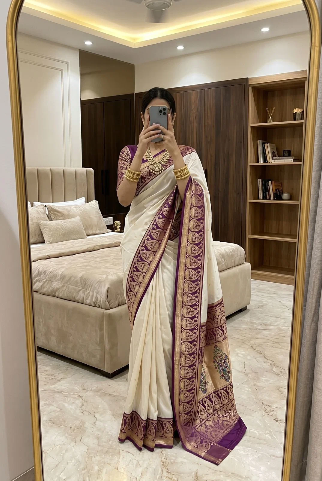 Mb 1213 Banarasi Paithani Silk Zari Weaving Saree Collection