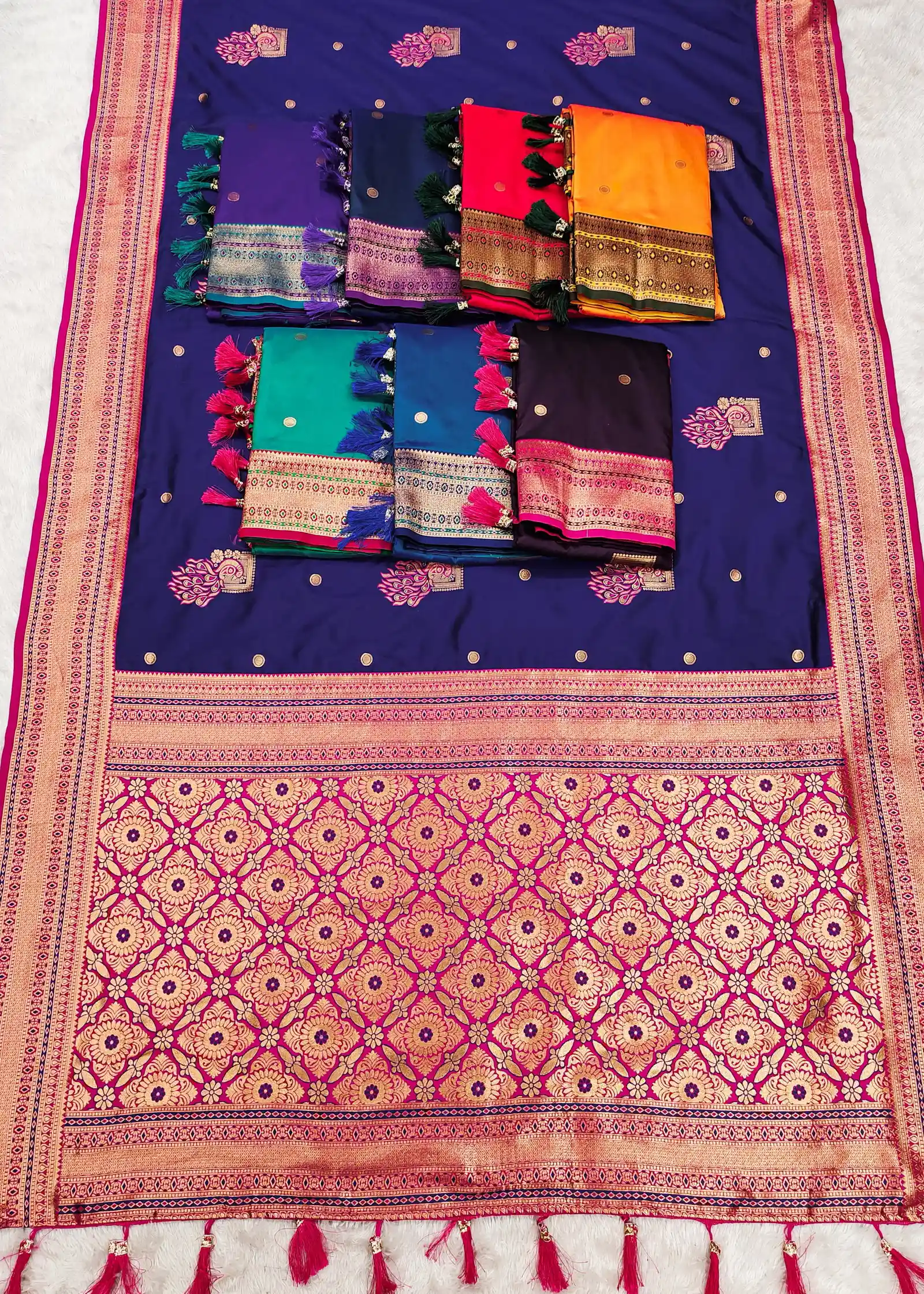 Mb Morni Paithan Vol 2 Banarasi Silk Paithani Saree Collection