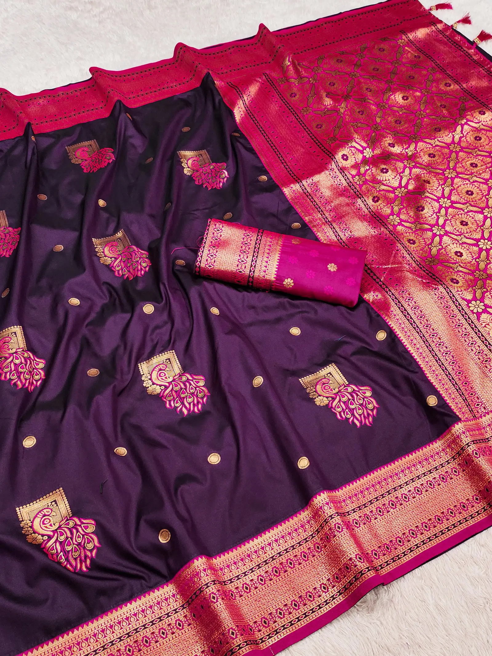 Mb Morni Paithan Vol 2 Banarasi Silk Paithani Saree Collection