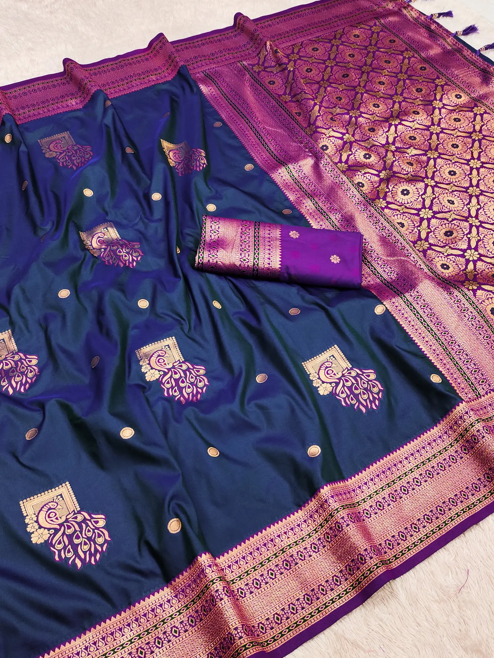 Mb Morni Paithan Vol 2 Banarasi Silk Paithani Saree Collection