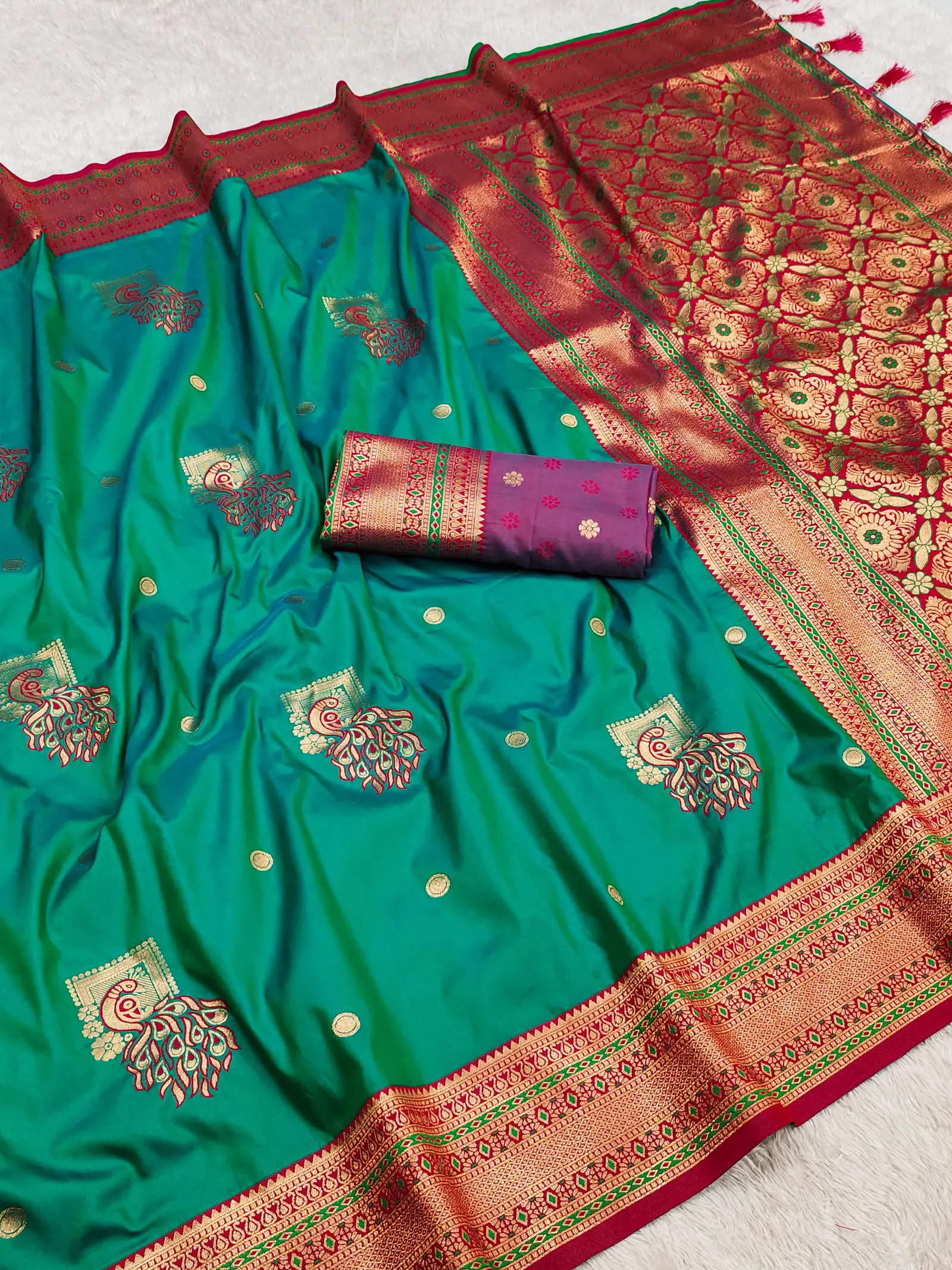 Mb Morni Paithan Vol 2 Banarasi Silk Paithani Saree Collection