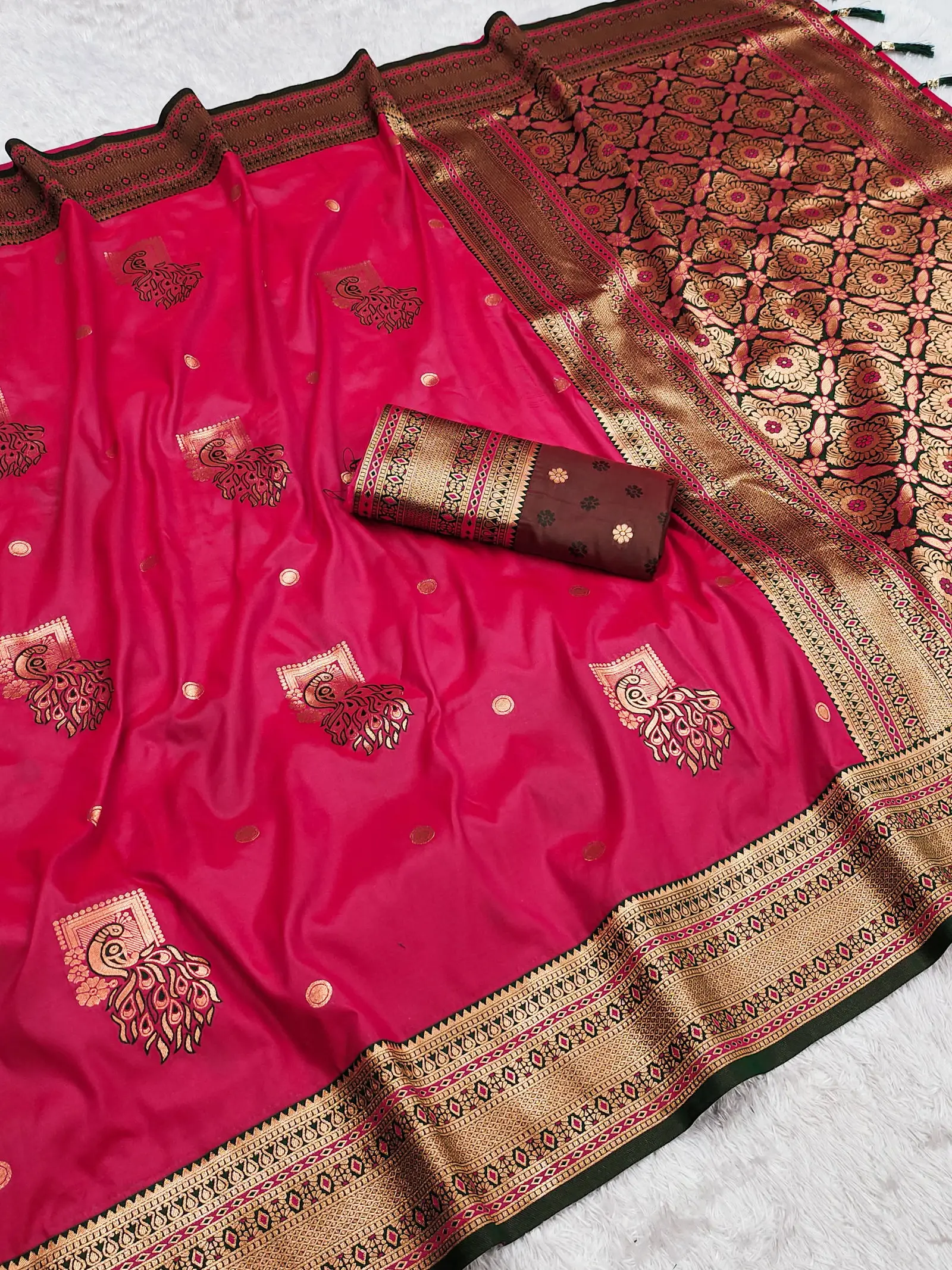Mb Morni Paithan Vol 2 Banarasi Silk Paithani Saree Collection