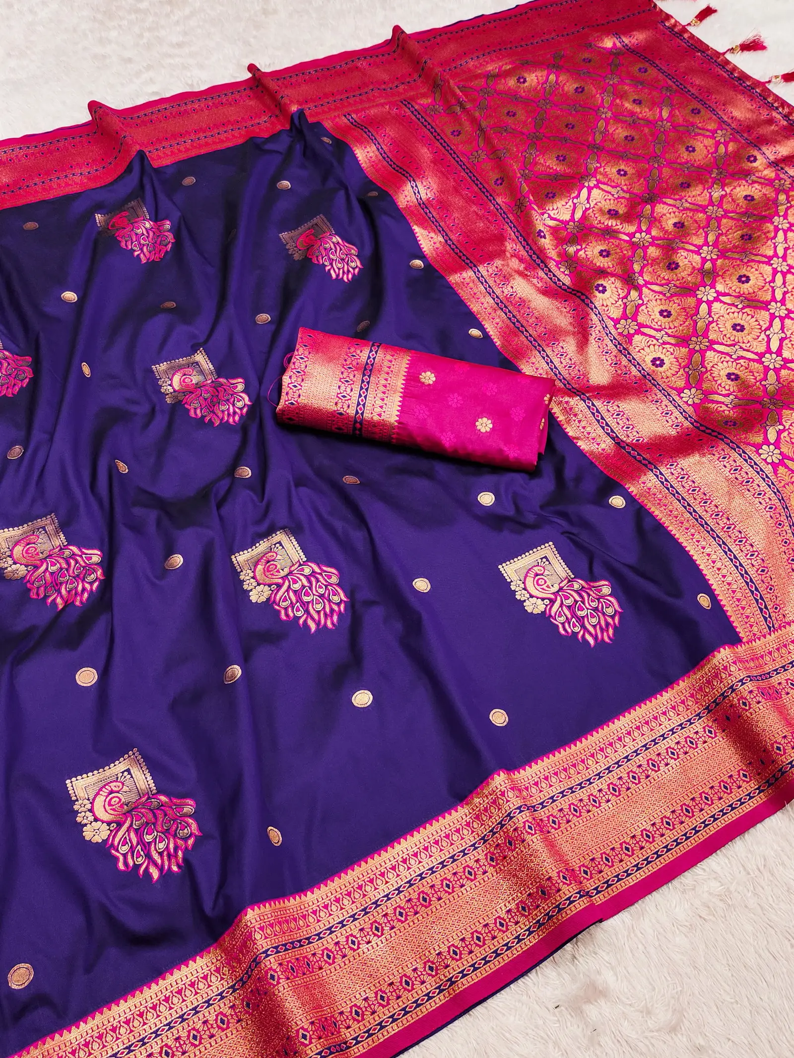 Mb Morni Paithan Vol 2 Banarasi Silk Paithani Saree Collection